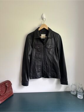 Zara Black Leather Jacket